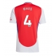 Arsenal Ben White #4 Replike Domaci Dres 2024-25 Kratak Rukav